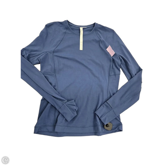Athletic Top Long Sleeve Crewneck By Lululemon In Blue, Size: 12