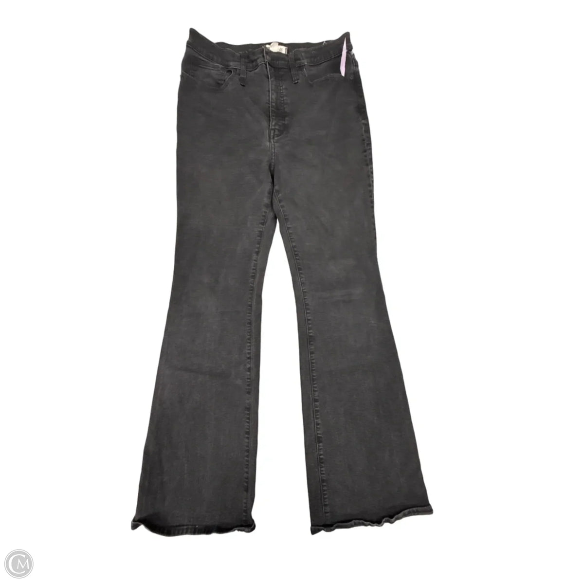 Jeans Flared By Madewell In Black Denim, Size: 10