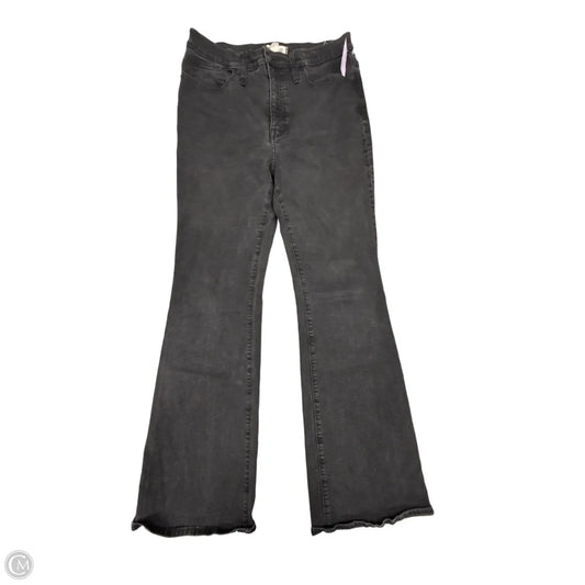 Jeans Flared By Madewell In Black Denim, Size: 10