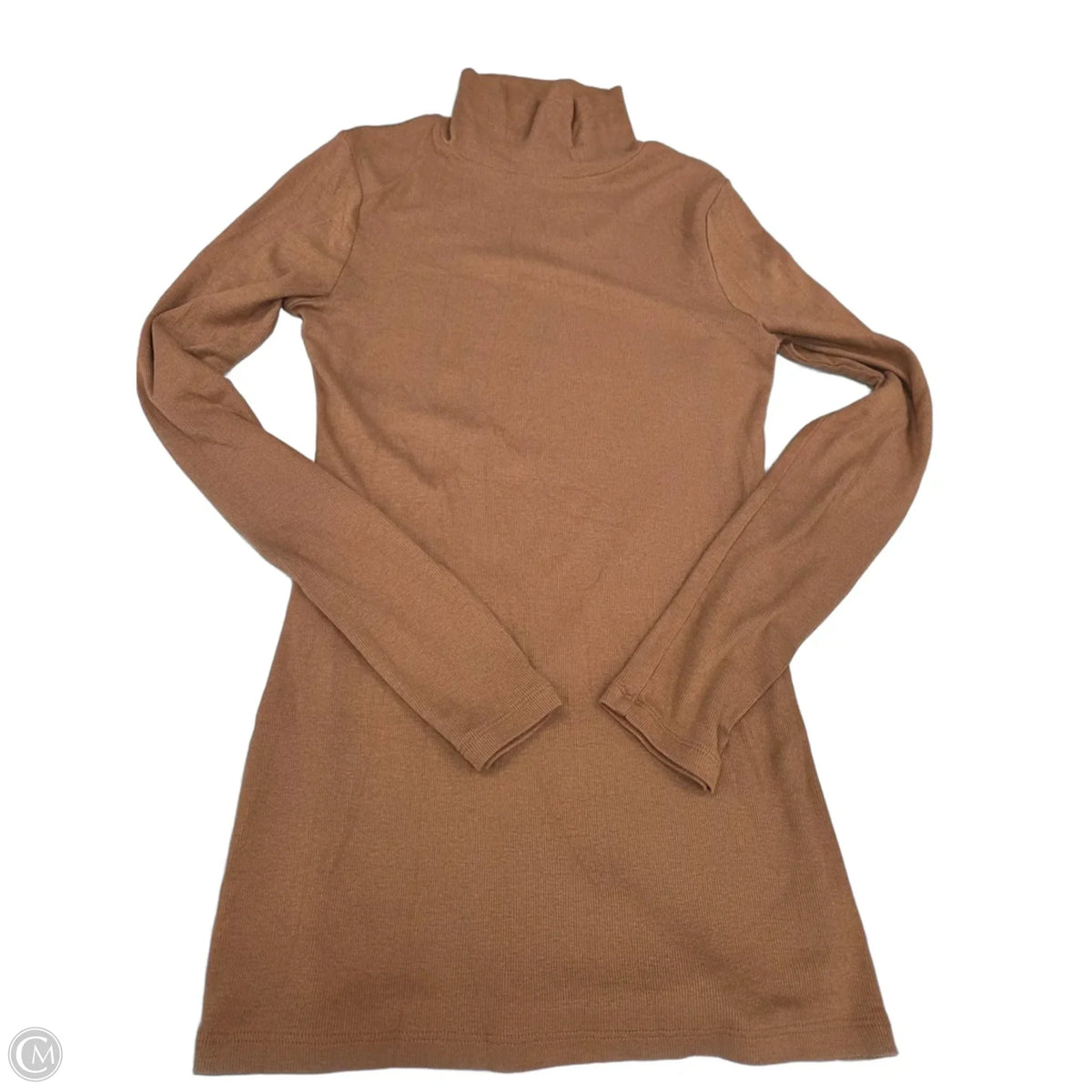 Top Long Sleeve Basic By A New Day In Brown, Size: M