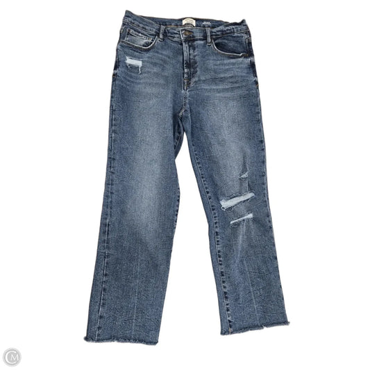 Jeans Straight By Kensie In Blue Denim, Size: 12