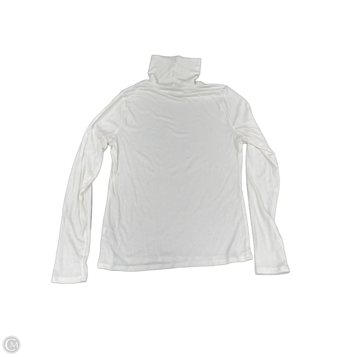 Top Long Sleeve Basic By Time And Tru In Cream, Size: M