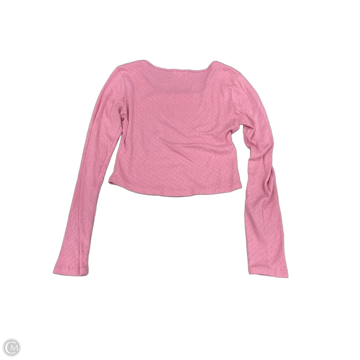 Top Long Sleeve Basic By Heart & Hips In Pink, Size: M