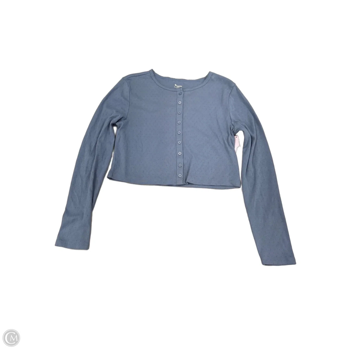 Top Long Sleeve Basic By No Boundaries In Blue, Size: L