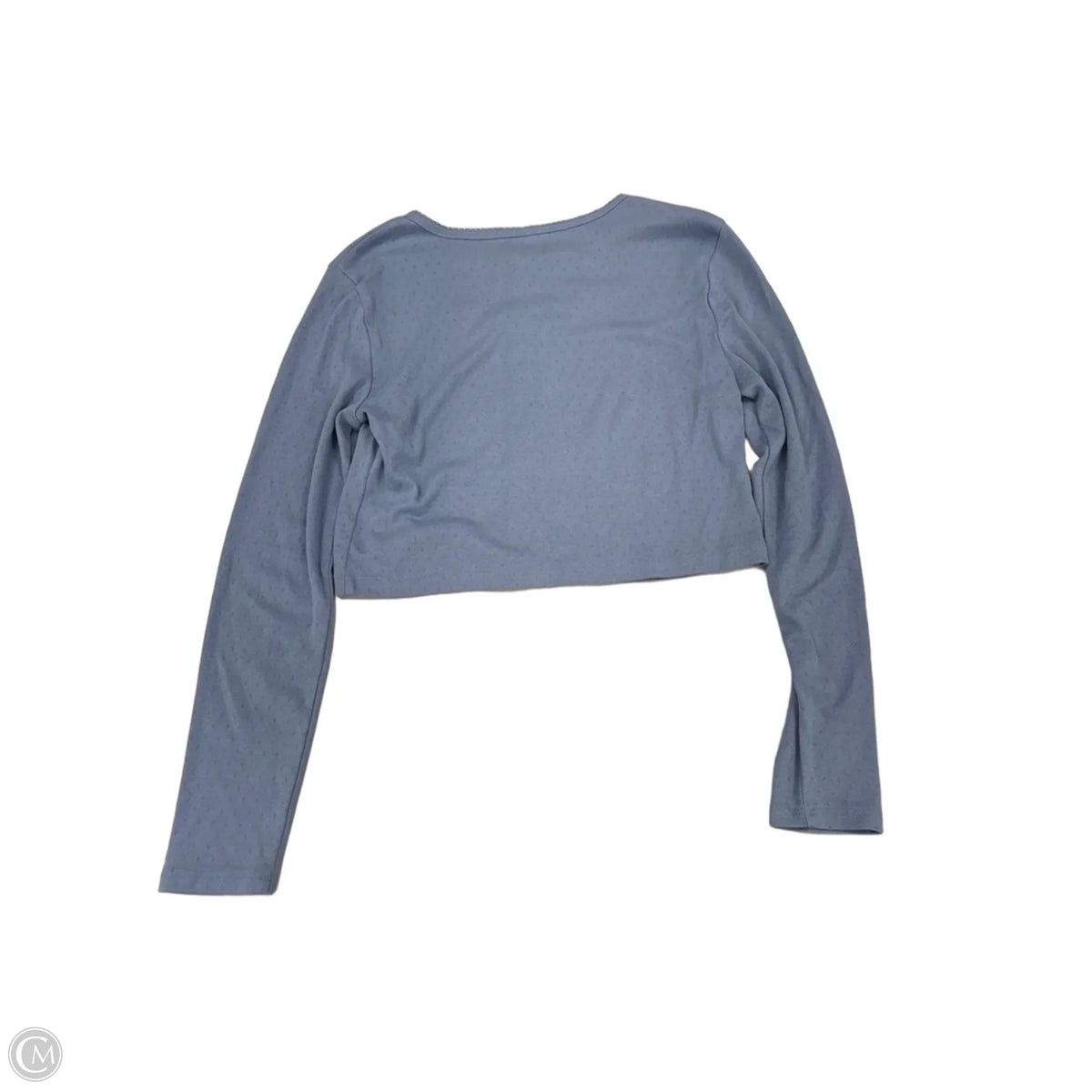 Top Long Sleeve Basic By No Boundaries In Blue, Size: L