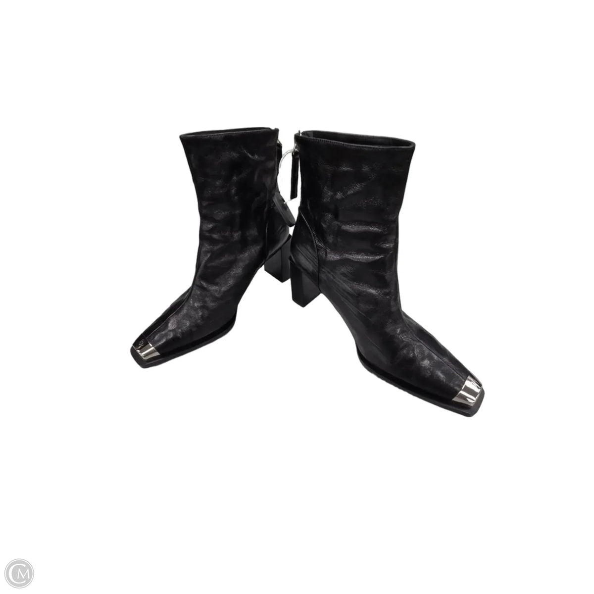 Boots Ankle Heels By Cmc In Black, Size: 9