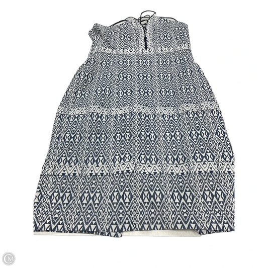 Dress Casual Short By Gianni Bini In Blue & Silver, Size: L