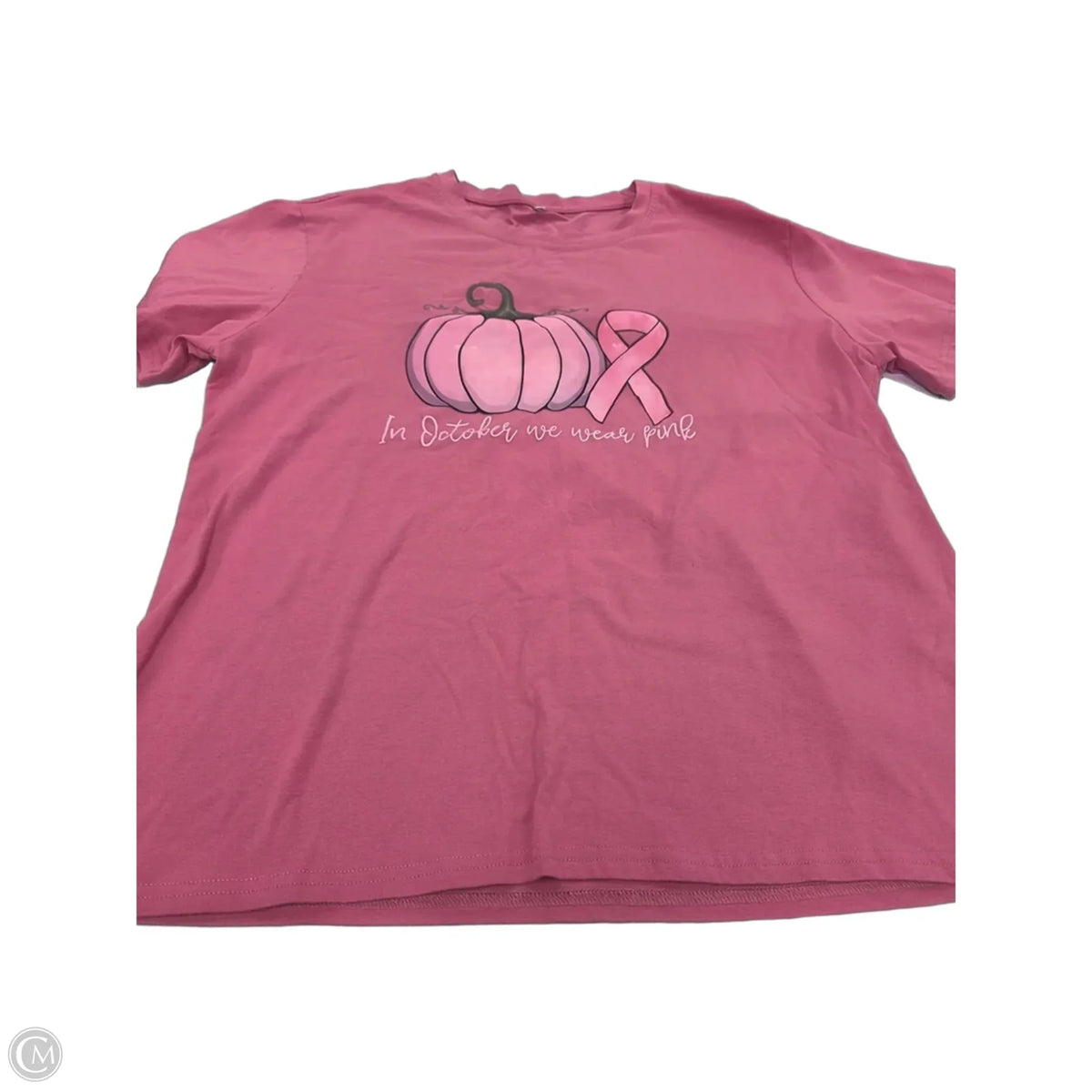 Top Short Sleeve Basic By Cmf In Pink, Size: Xl