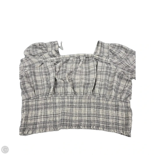 Top Short Sleeve By Universal Thread In Black & Cream, Size: 4x