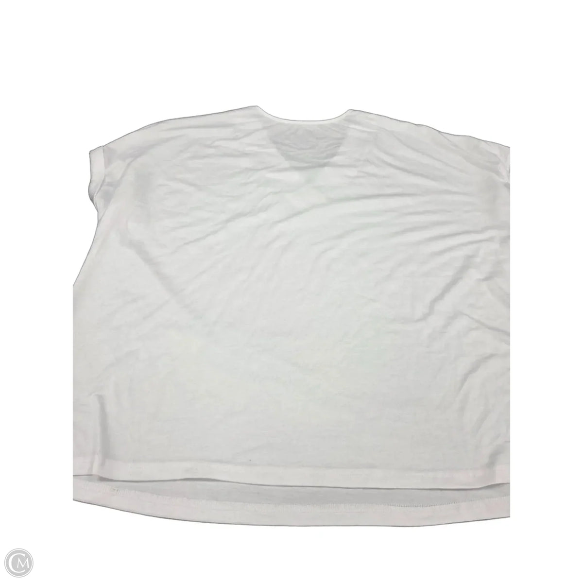 Top Short Sleeve Basic By Cmf In White, Size: 3x