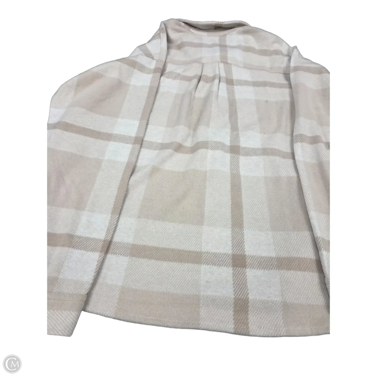 Top Long Sleeve By Members Mark In Tan, Size: L