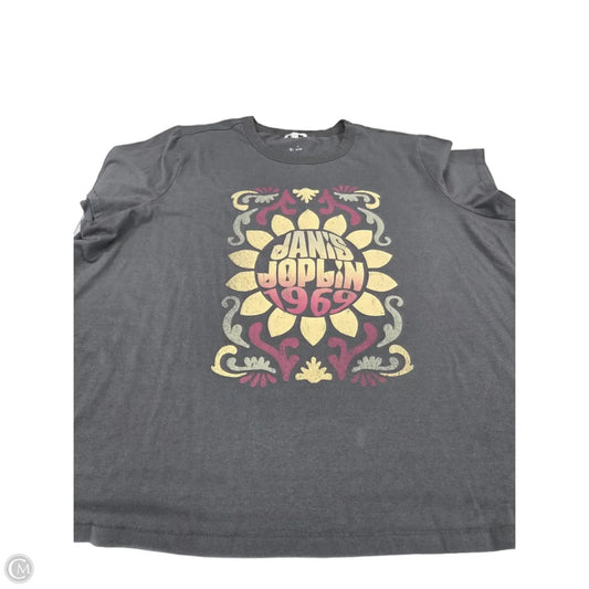 Top Short Sleeve Basic By Maurices In Grey, Size: 3x
