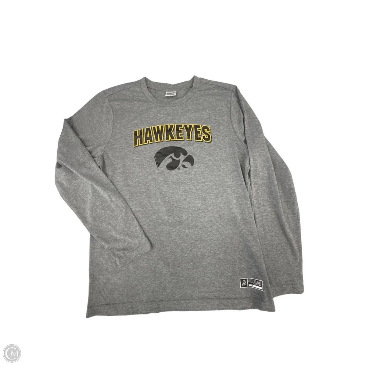 Top Long Sleeve By Authentic In Grey, Size: M