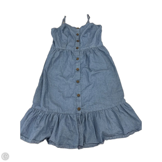 Dress Casual Short By Japna In Blue Denim, Size: S