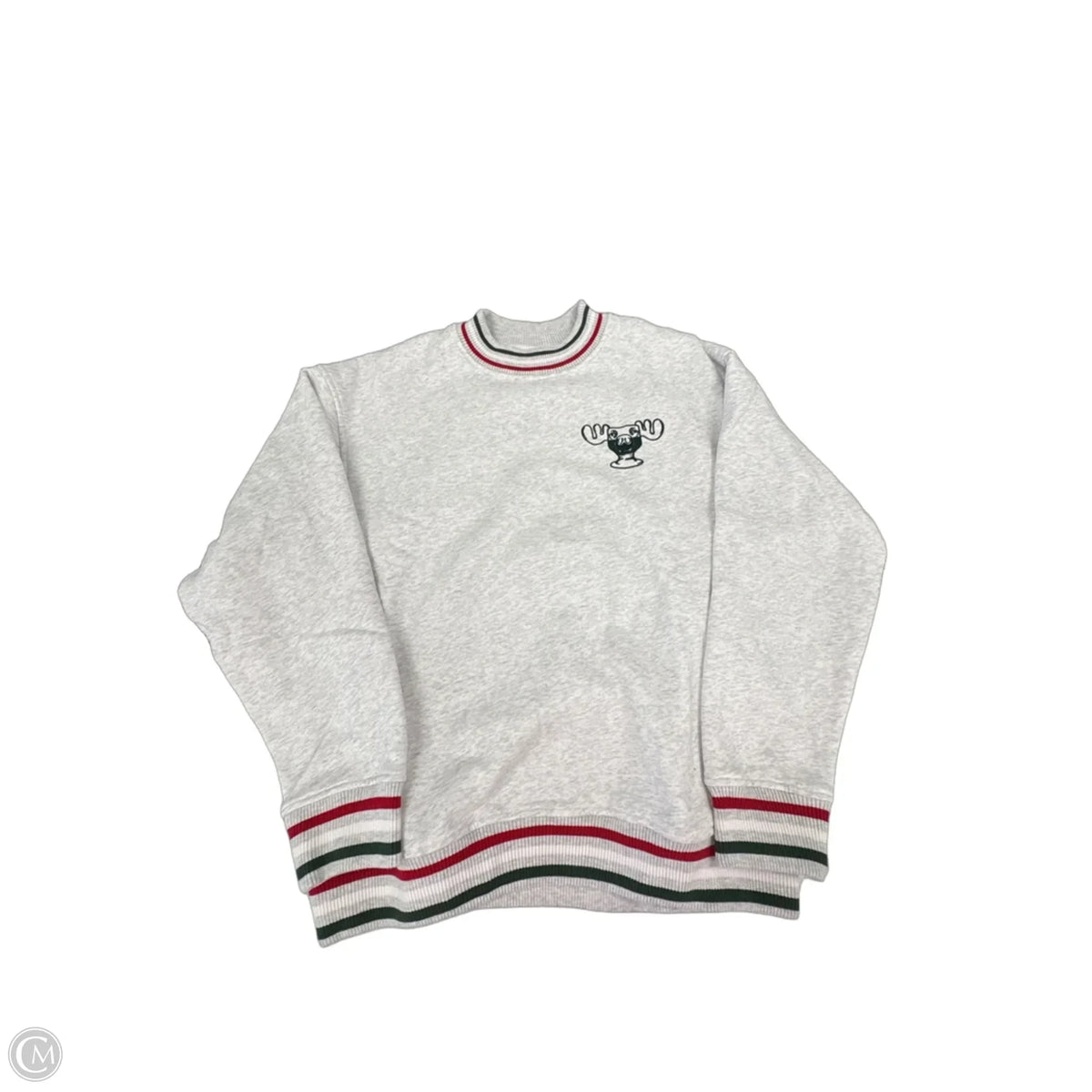 Sweatshirt Crewneck By Hinge In Grey, Size: M