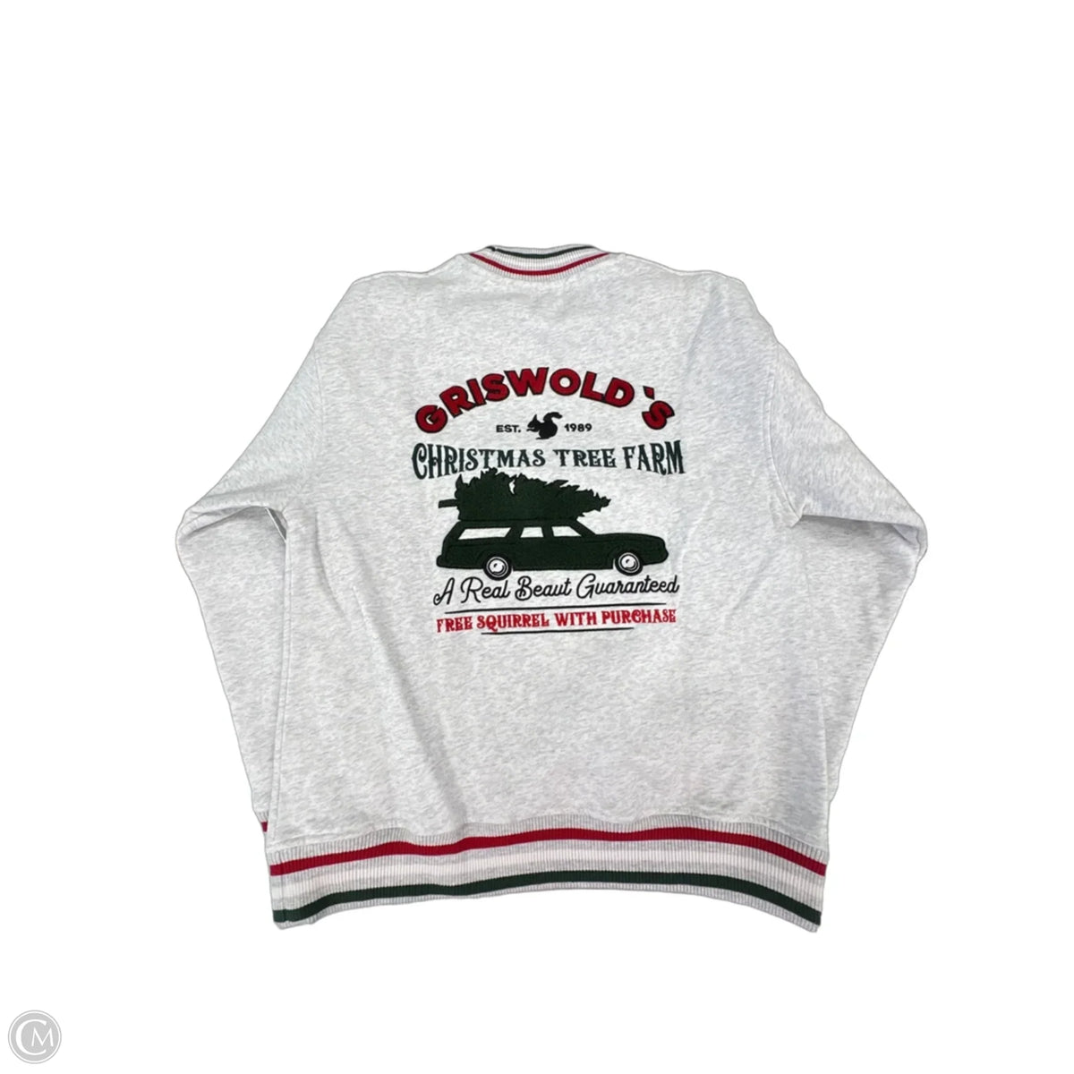 Sweatshirt Crewneck By Hinge In Grey, Size: M