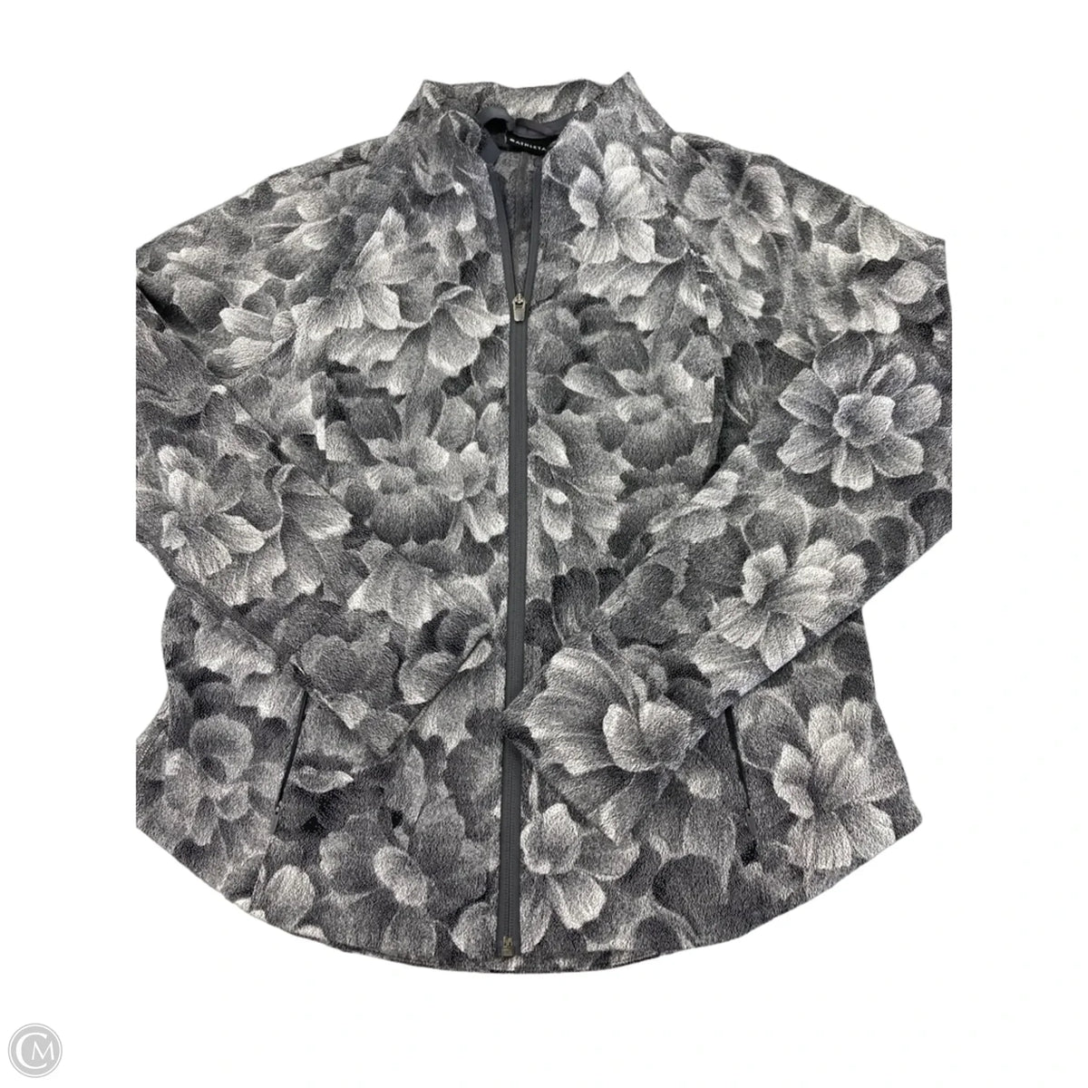 Athletic Jacket By Athleta In Floral Print, Size: Lp