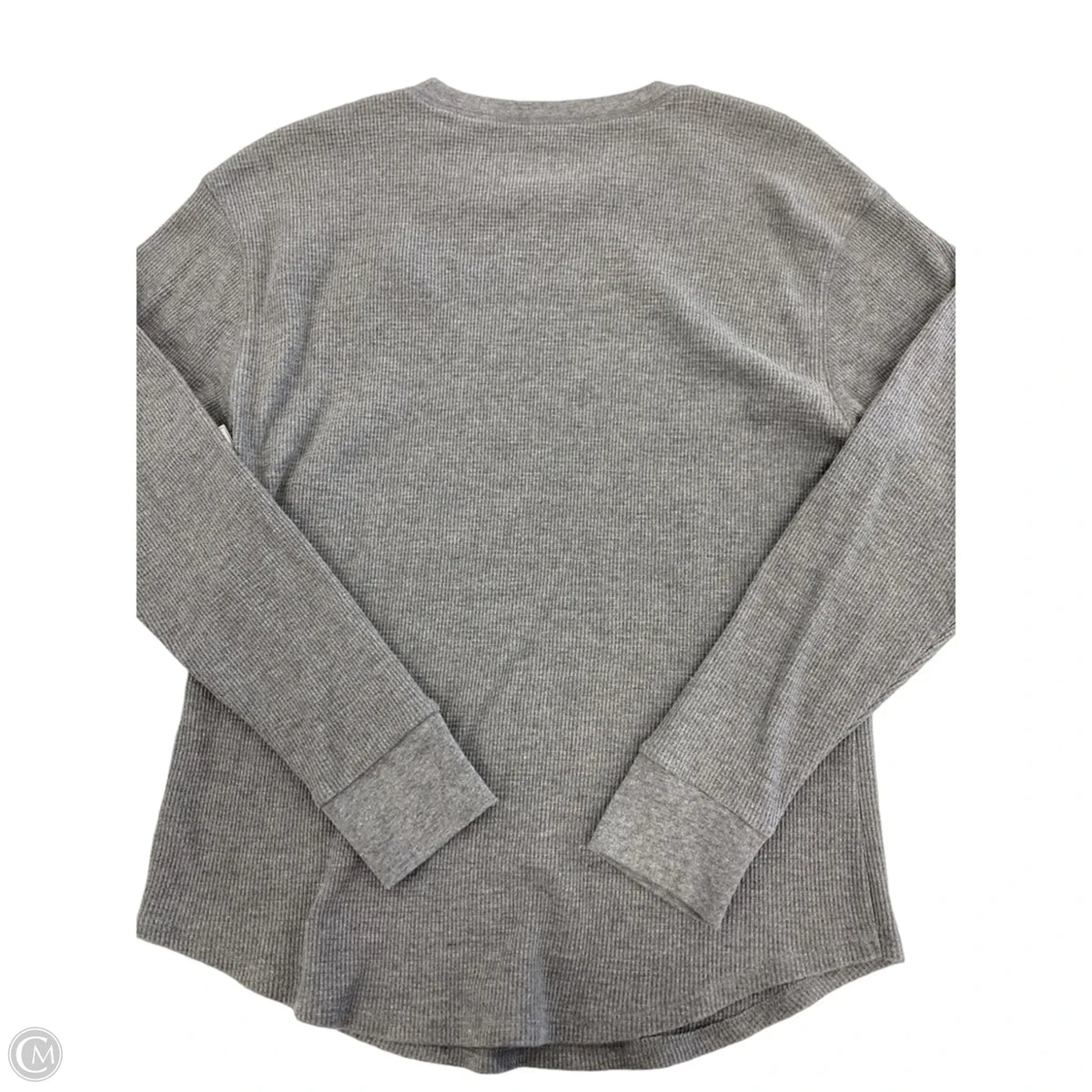 Top Long Sleeve Basic By Time And Tru In Grey, Size: L