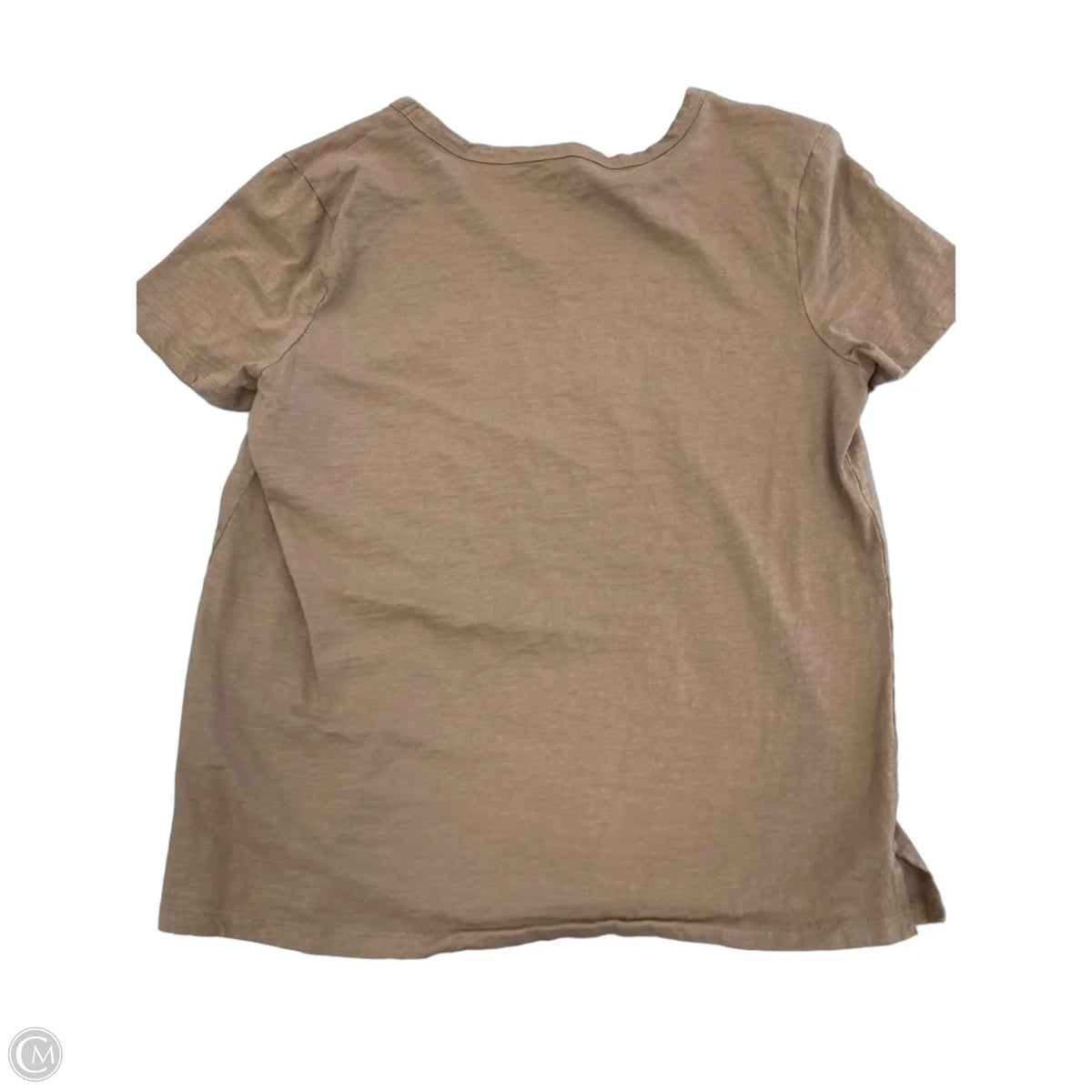 Top Short Sleeve Basic By Maurices In Brown, Size: M