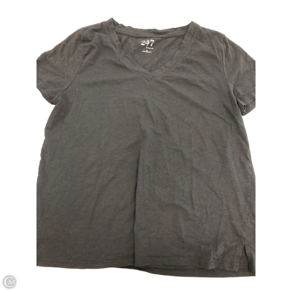 Top Short Sleeve Basic By Maurices In Black, Size: M