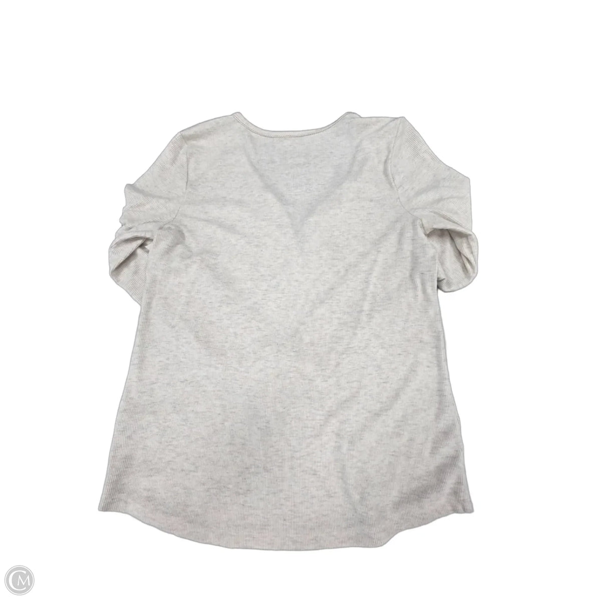 Top Long Sleeve Basic By Maurices In Cream, Size: M