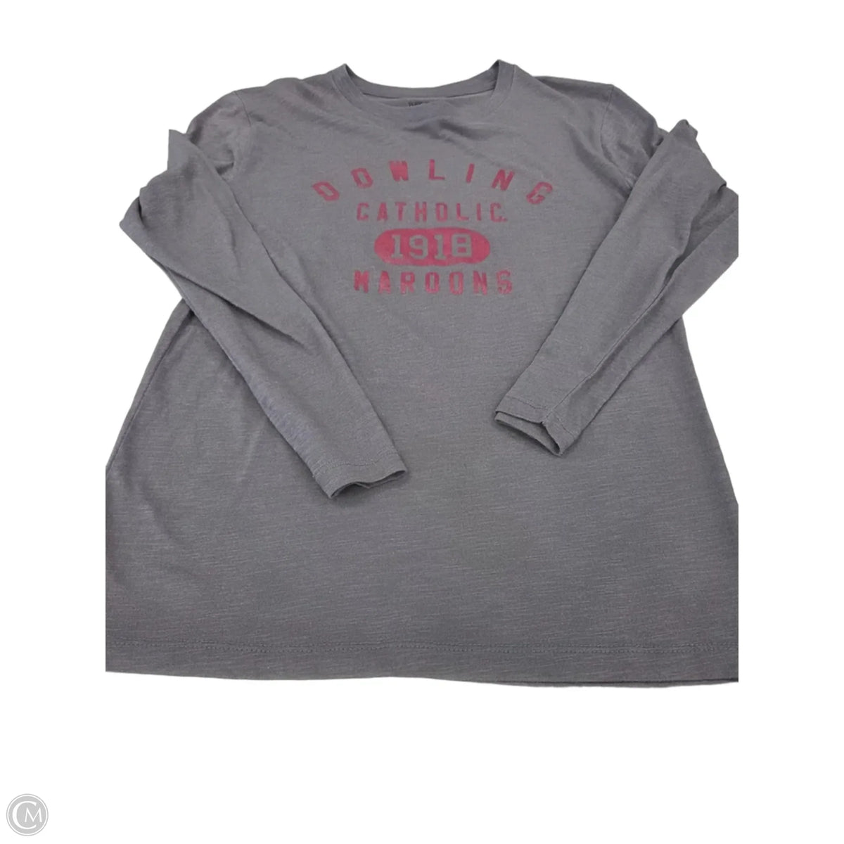 Top Long Sleeve Basic By Mv Sport In Grey, Size: M