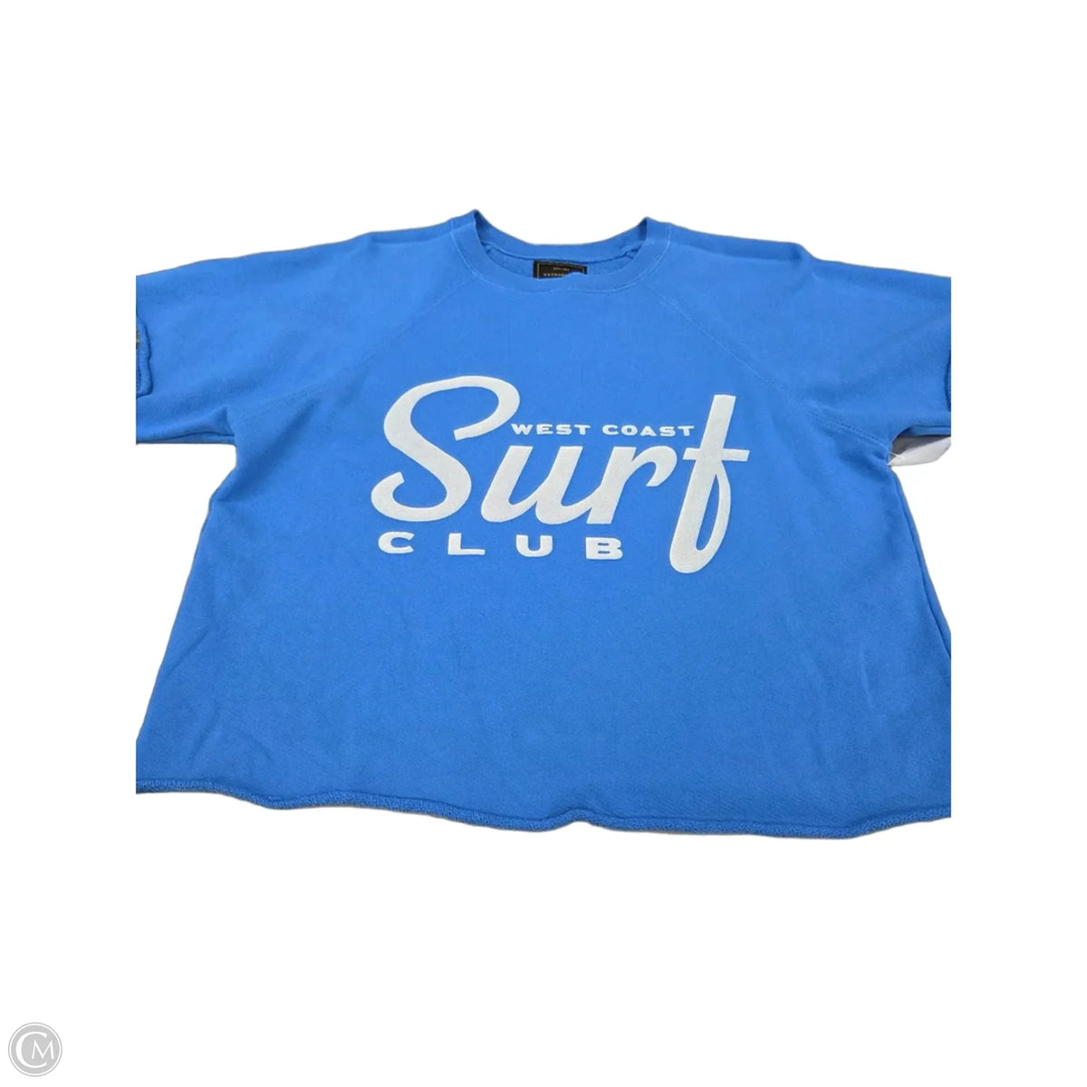 Top Short Sleeve By Cmc In Blue, Size: S