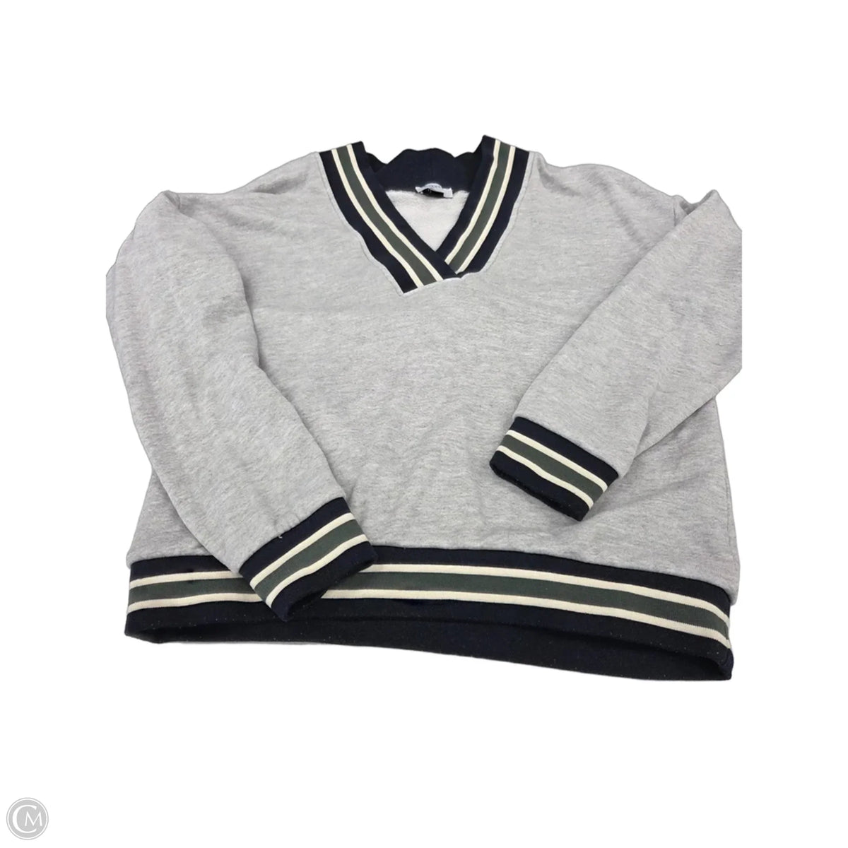 Sweatshirt Crewneck By Evereve In Grey, Size: M