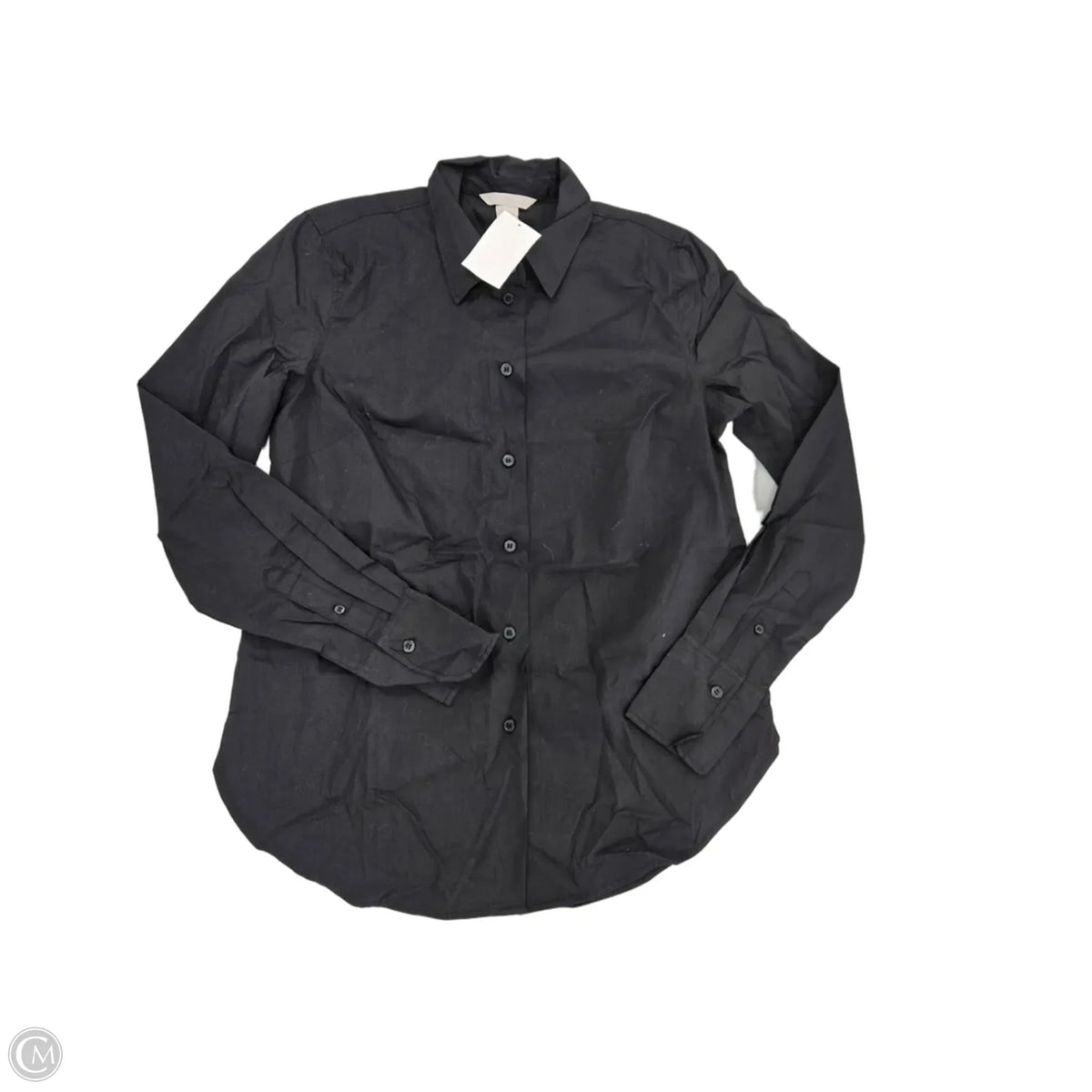 Top Long Sleeve By H&m In Black, Size: S