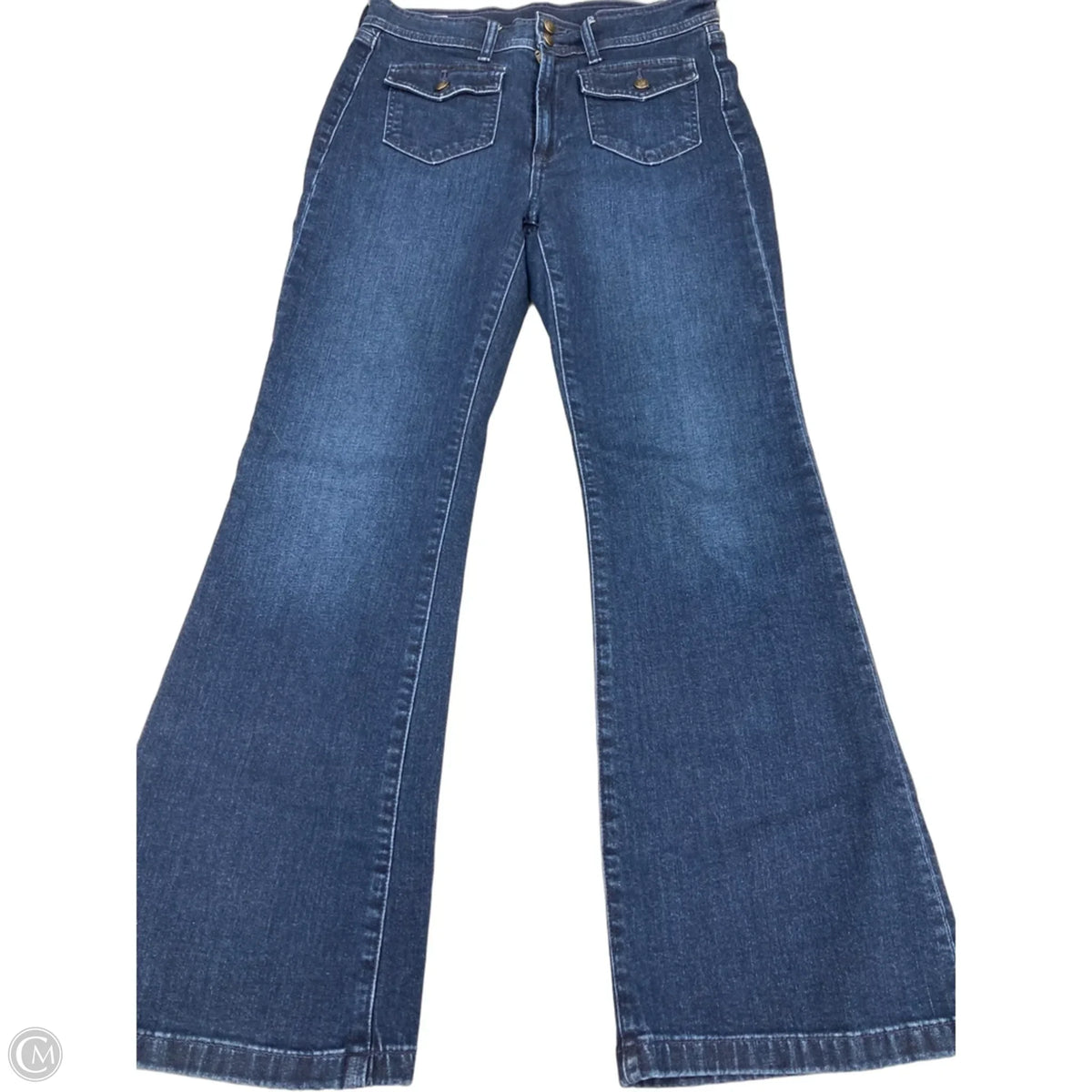 Jeans Flared By Gap In Blue Denim, Size: 10