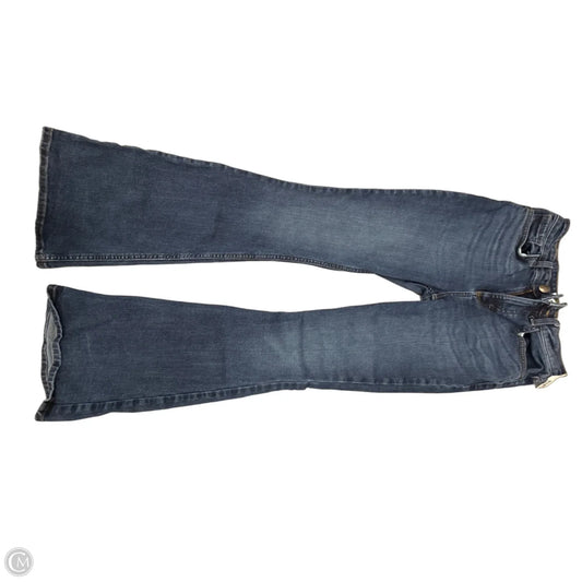 Jeans Flared By Lee In Blue Denim, Size: 4