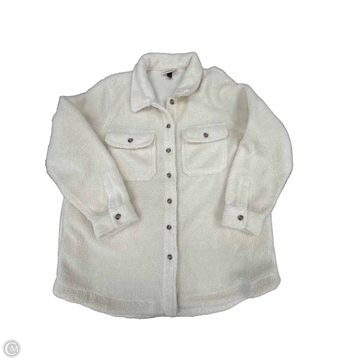 Jacket Shirt By Universal Thread In Ivory, Size: Xl