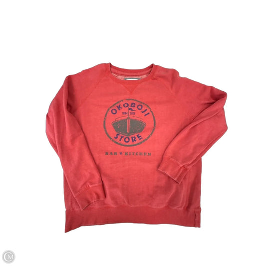 Sweatshirt Crewneck By Vintage America In Red, Size: Xl