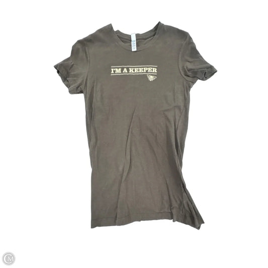 Top Short Sleeve Basic By Bella + Canvas In Brown, Size: L