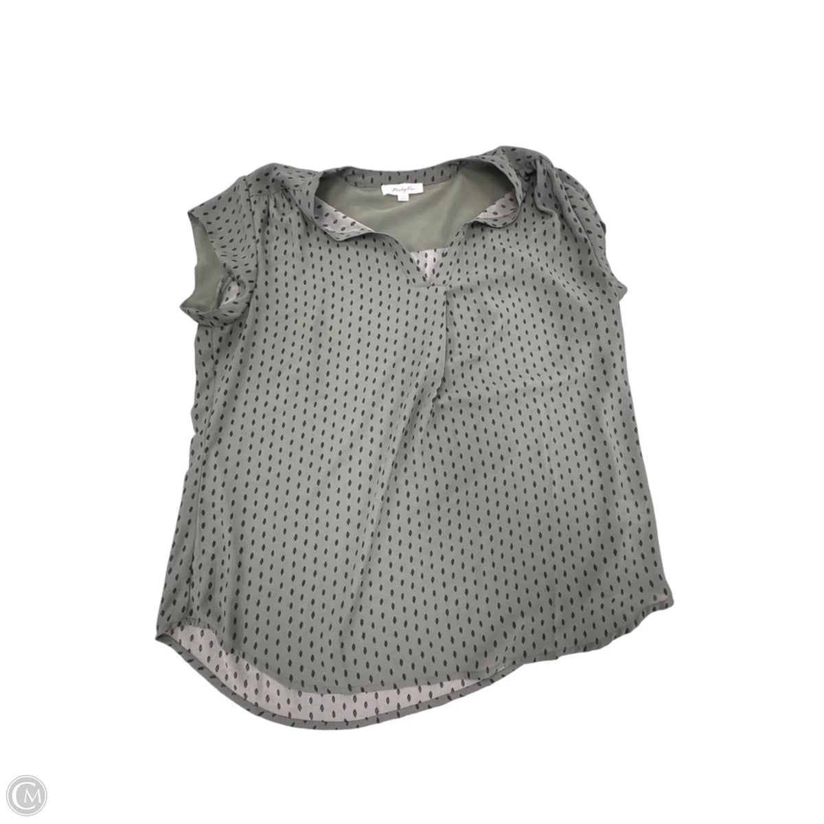 Top Short Sleeve By Monday Fun In Green, Size: L