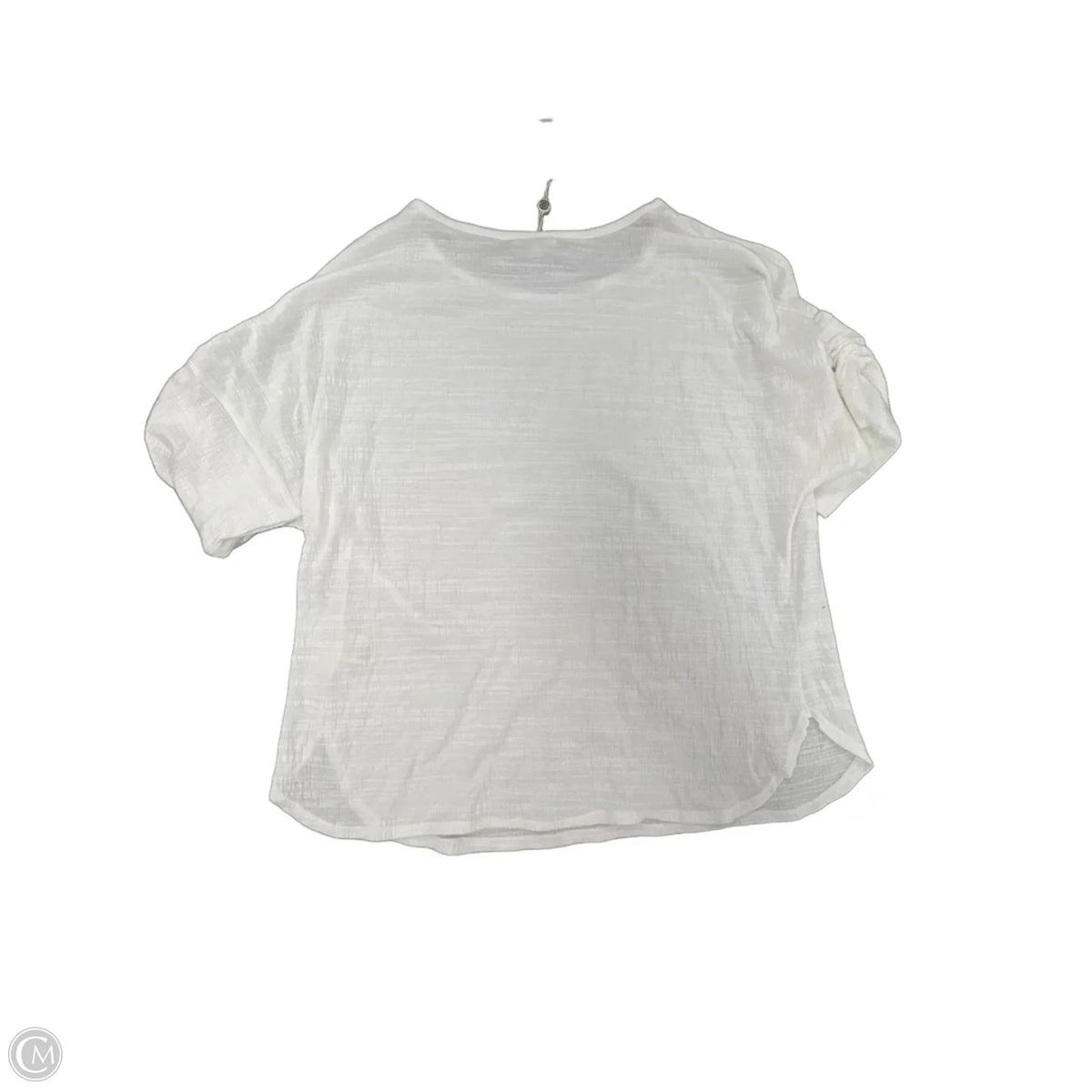 Top Short Sleeve By Max Studio In White, Size: L
