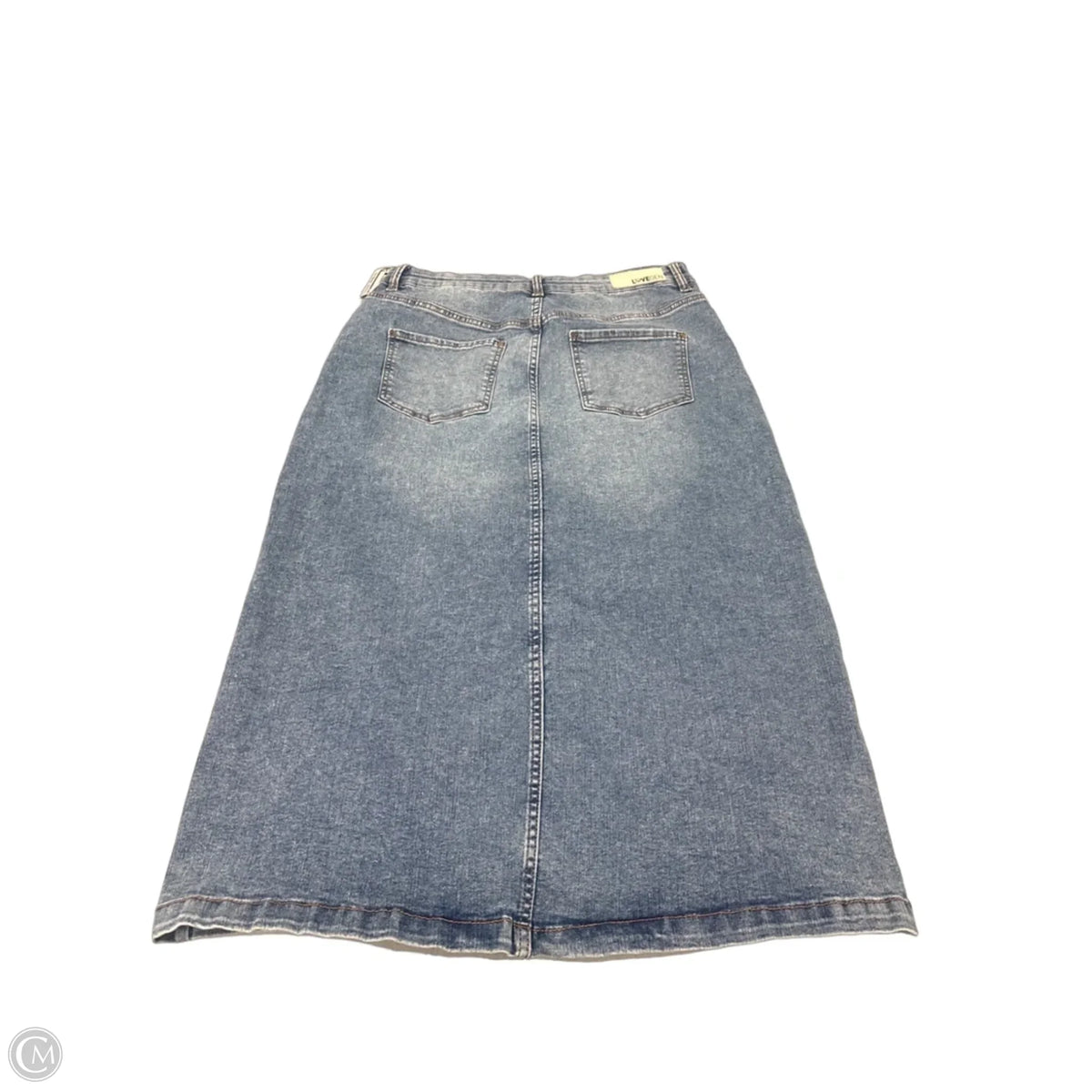 Skirt Midi By Cmf In Blue Denim, Size: L
