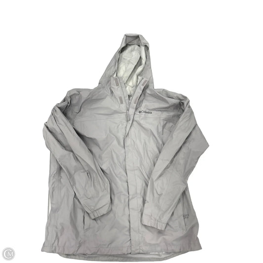 Jacket Windbreaker By Columbia In Grey, Size: Xl