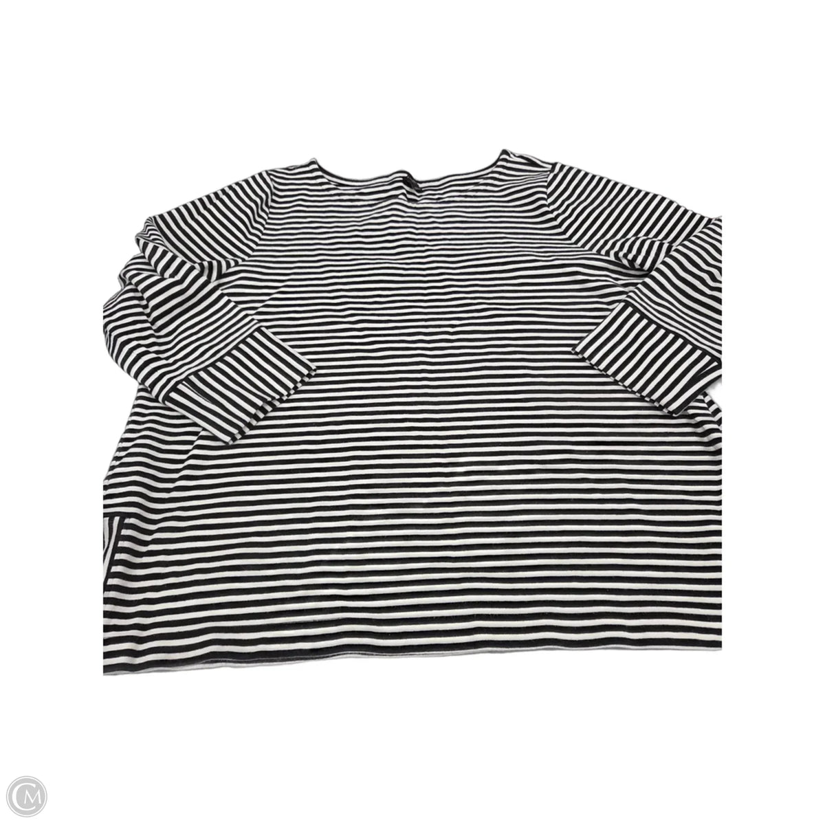 Top Long Sleeve By Talbots In Striped Pattern, Size: 3x