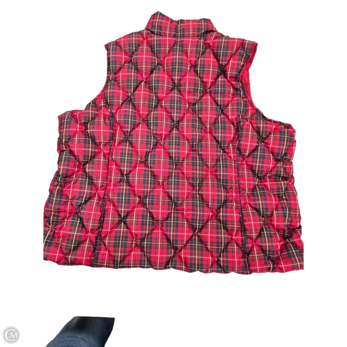 Vest Puffer & Quilted By Lands End In Red, Size: 3x