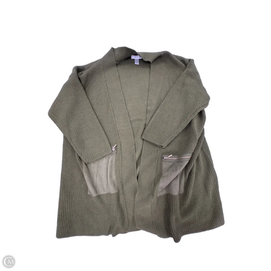 Cardigan By Cj Banks In Green, Size: 2x