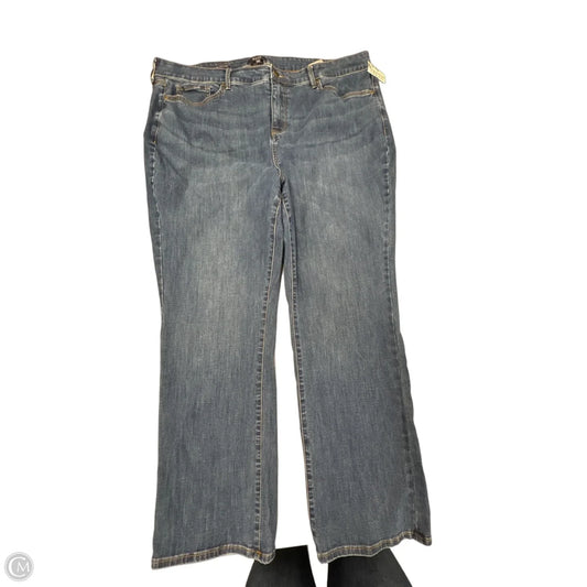 Jeans Straight By Not Your Daughters Jeans In Blue Denim, Size: 22w