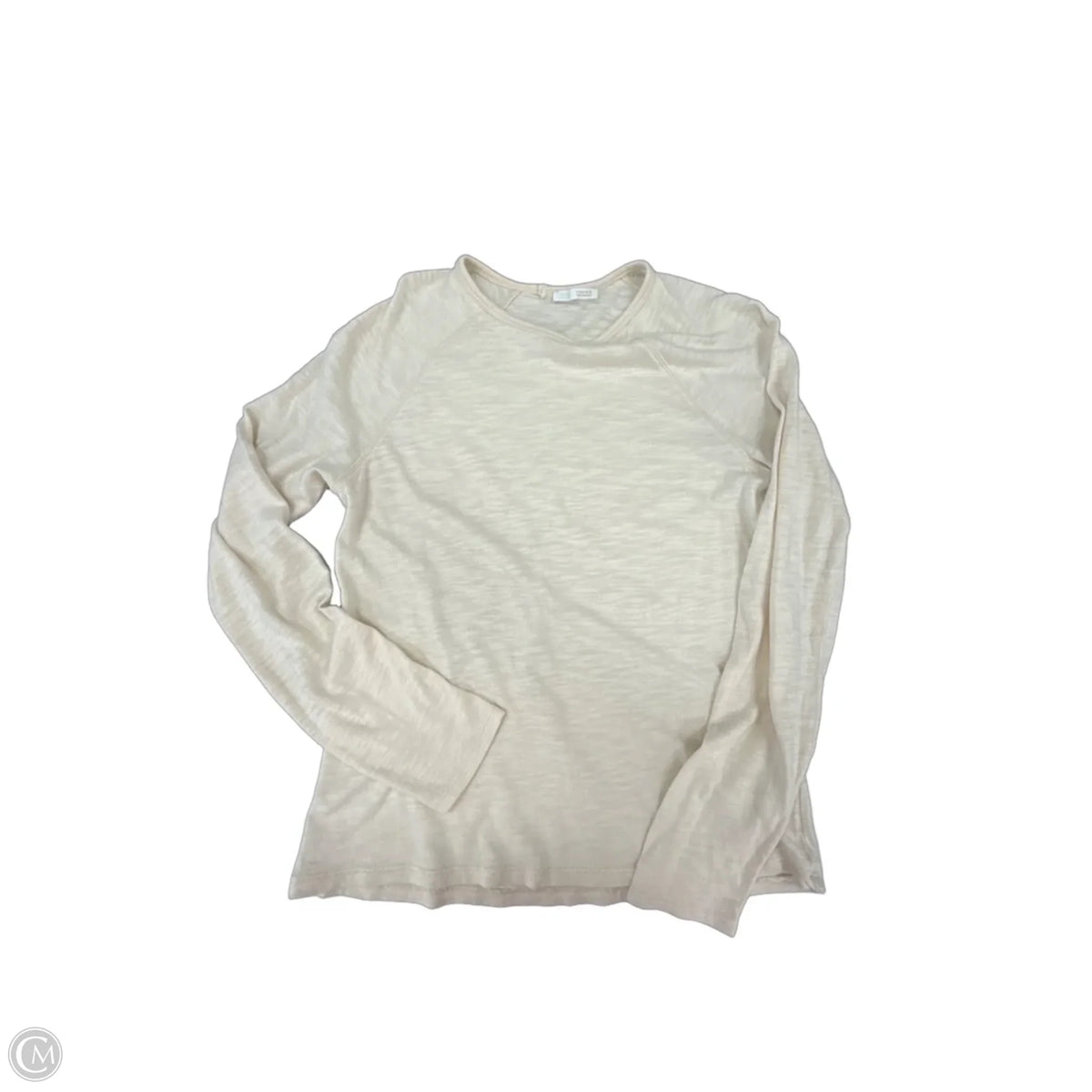 Top Long Sleeve Basic By Zara In Cream, Size: S