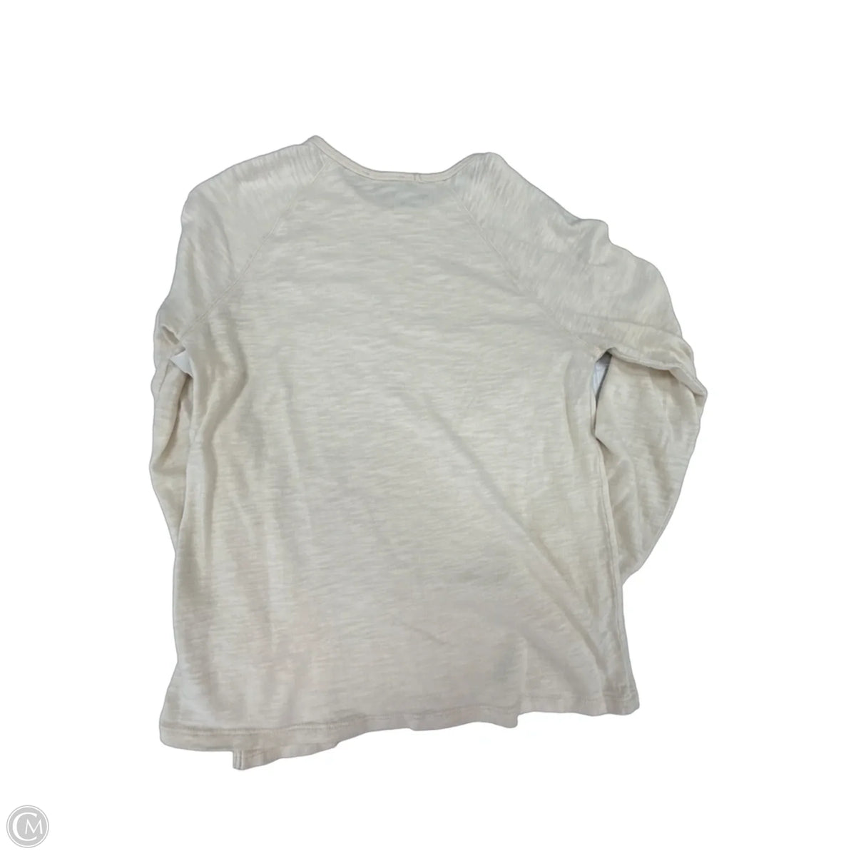 Top Long Sleeve Basic By Zara In Cream, Size: S