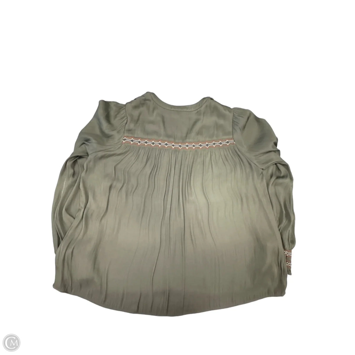 Top Long Sleeve By Current Air In Green, Size: S