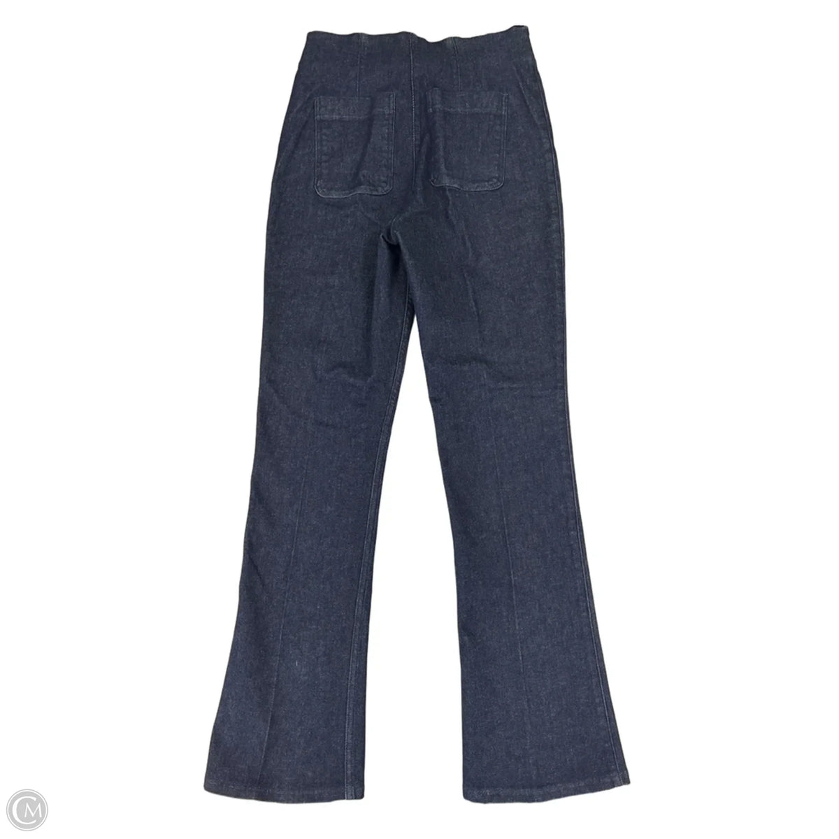 Jeans Flared By Spanx In Blue Denim, Size: 12