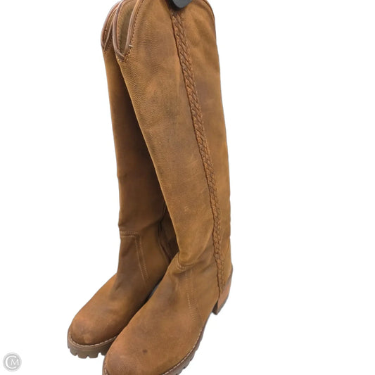 Boots Mid-calf Heels By Coconuts In Brown, Size: 9