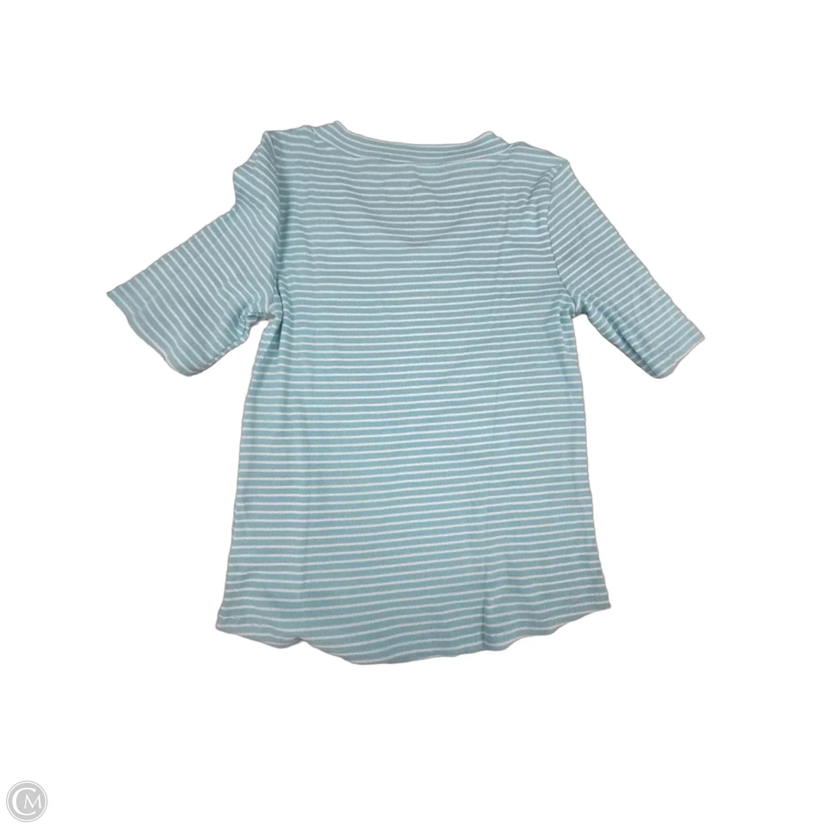 Top Short Sleeve Basic By Talbots In Blue, Size: L