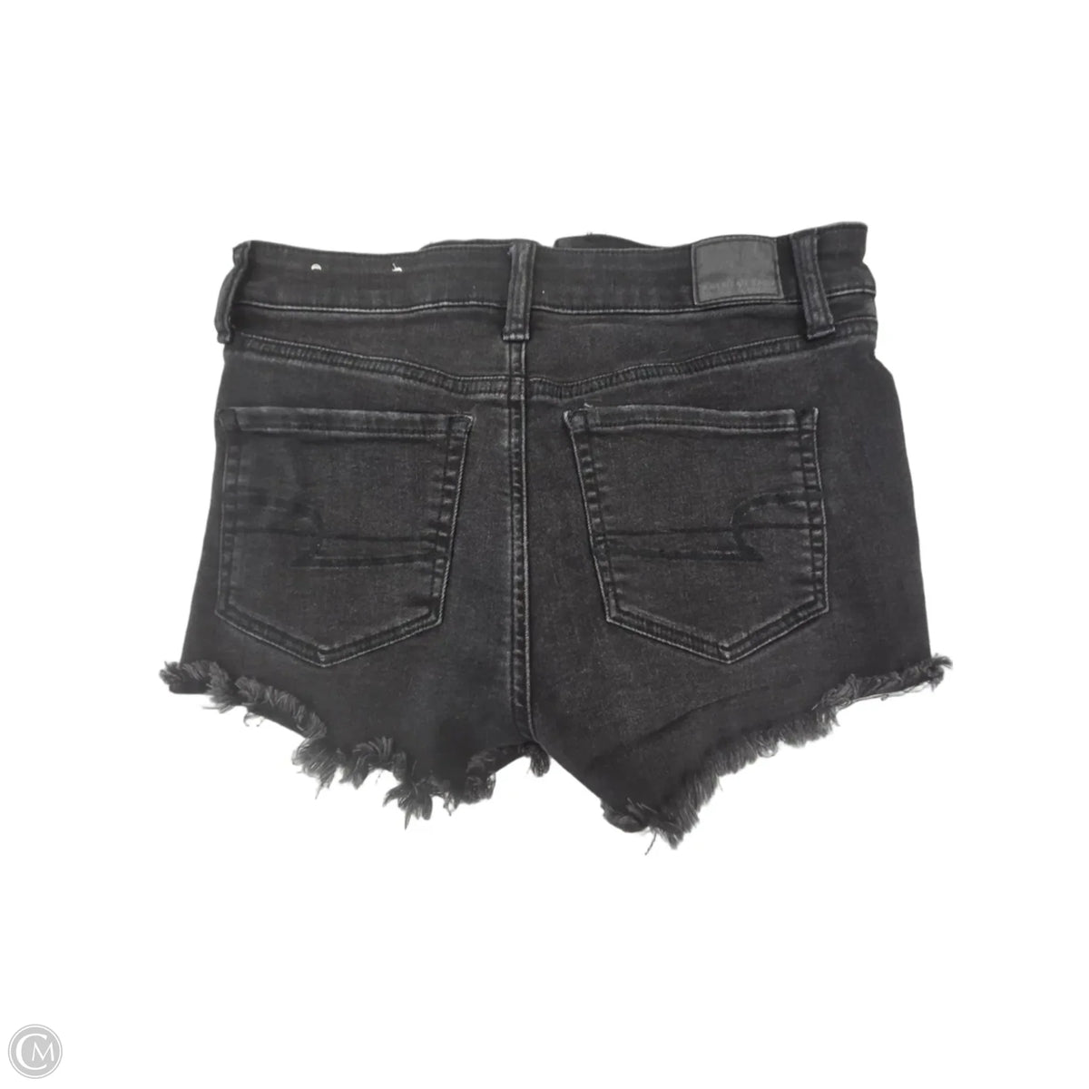 Shorts By American Eagle In Black Denim, Size: 4
