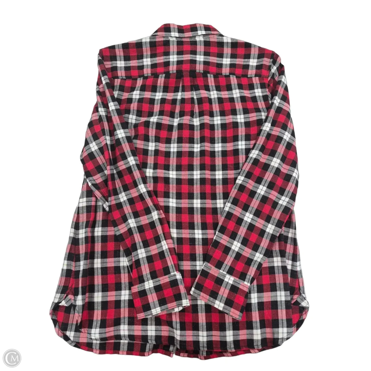 Top Long Sleeve By Talbots In Black & Red, Size: S